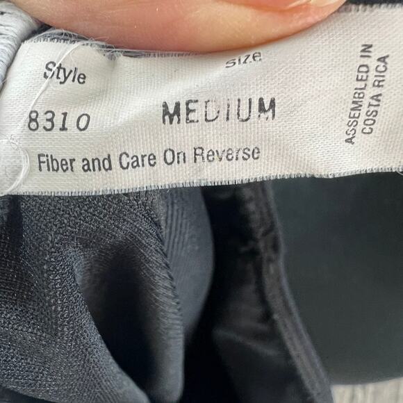 Body Slimmers By Nancy Ganz Black Bodycon Mini Skirt Stretch Contrast Lace Sz M - Picture 6 of 7